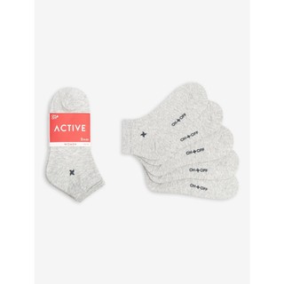 Combo 5 đôi tất nữ cotton ONOFF basic mềm mại mỏng nhẹ thoáng khí 16AE23A035 - 16AQ23A115