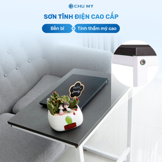 Bàn góc chữ C CHU MY chân sắt, thiết kế hiện đại, đa năng