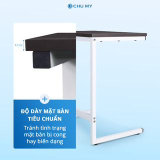 Bàn góc chữ C CHU MY chân sắt, thiết kế hiện đại, đa năng