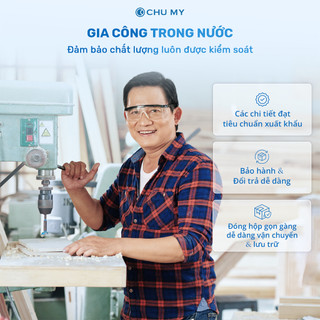 Bàn góc chữ C CHU MY chân sắt, thiết kế hiện đại, đa năng