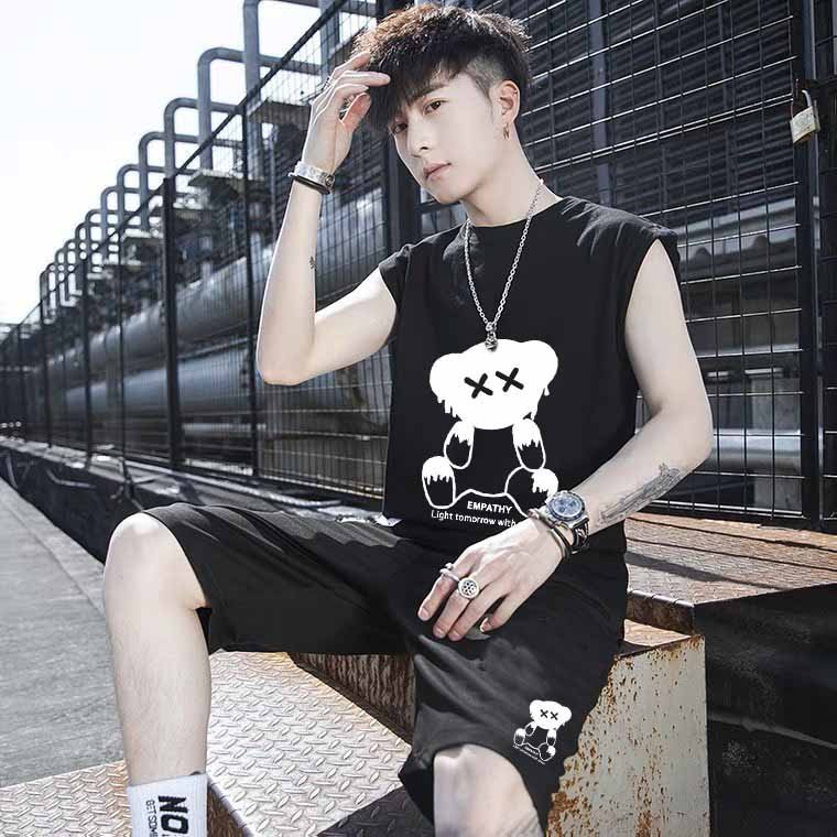 ❤️ VẢI MÁT - MẪU MỚI ❤️ SÉT BỘ THỂ THAO MẶC NHÀ NAM NỮ 3 LỖ SÁT NÁCH CỔ TRÒN GỒM QUẦN ĐÙI DÂY RÚT CÓ TÚI ÁO THUN SSL