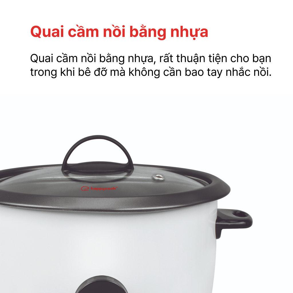 Ảnh Nồi cơm điện nắp rời 1.8L HAPPYCOOK, HCD-180B 4