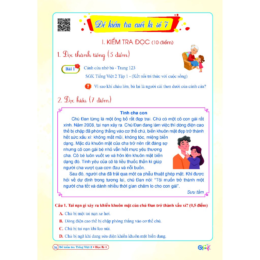 Ảnh Sách - Đề Kiểm Tra Tiếng Việt Lớp 2 Học Kì 1 - Kết Nối Tri Thức 2