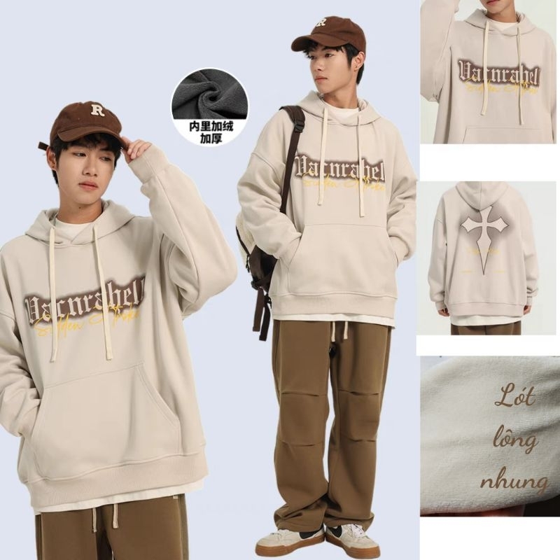 Áo nỉ hoodie áo hoodie lót lông size đại 27-57kg hàng QC cao cấp dầy ấm