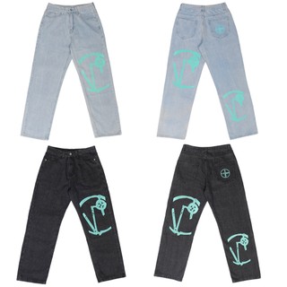 Quần Jeans Wash Baggy SR LOGO VIGER