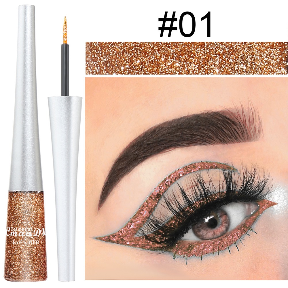 (NEW) Kẻ Mắt Bling Bling Nhiều Màu Cmaadu Glitter Eyeliner