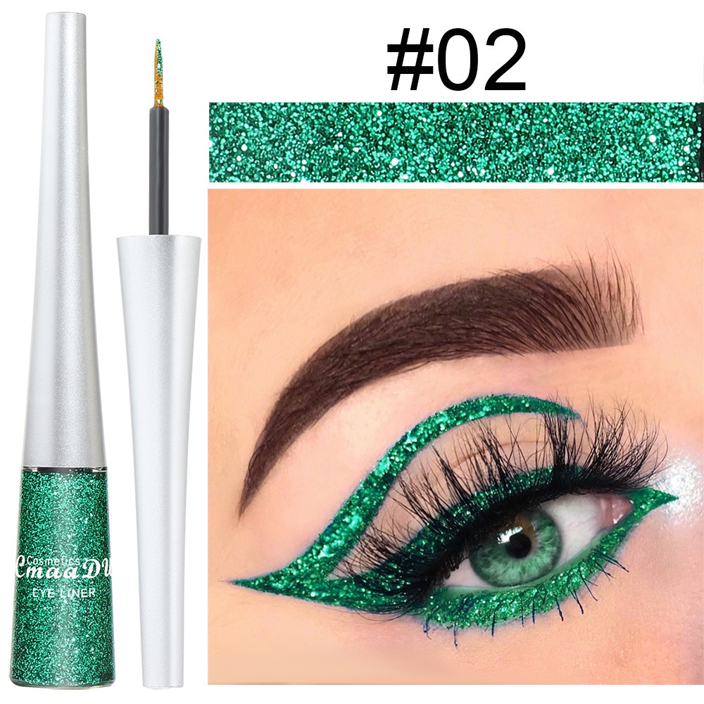 (NEW) Kẻ Mắt Bling Bling Nhiều Màu Cmaadu Glitter Eyeliner