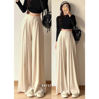 Quần ống rộng ulzzang cạp cao tôn dáng chất GOD - 247store - Quan0038/p12k7