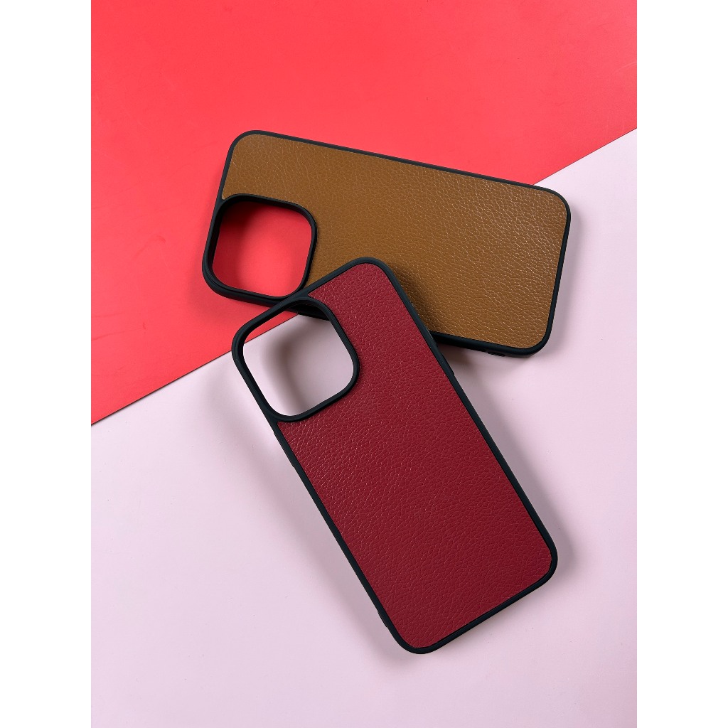Ốp iphone màu Đỏ đô và màu Nâu