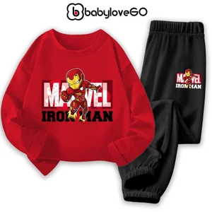 Bộ thu đông dài tay cho bé trai BabyloveGO 2026 quần áo cho bé chất thun cotton BDMV15