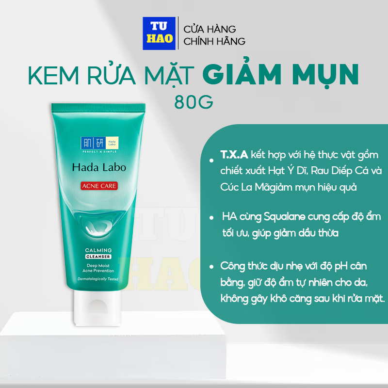 Ảnh Sữa rửa mặt Hada Labo dưỡng ẩm, dưỡng trắng  80g - Từ Hảo 3