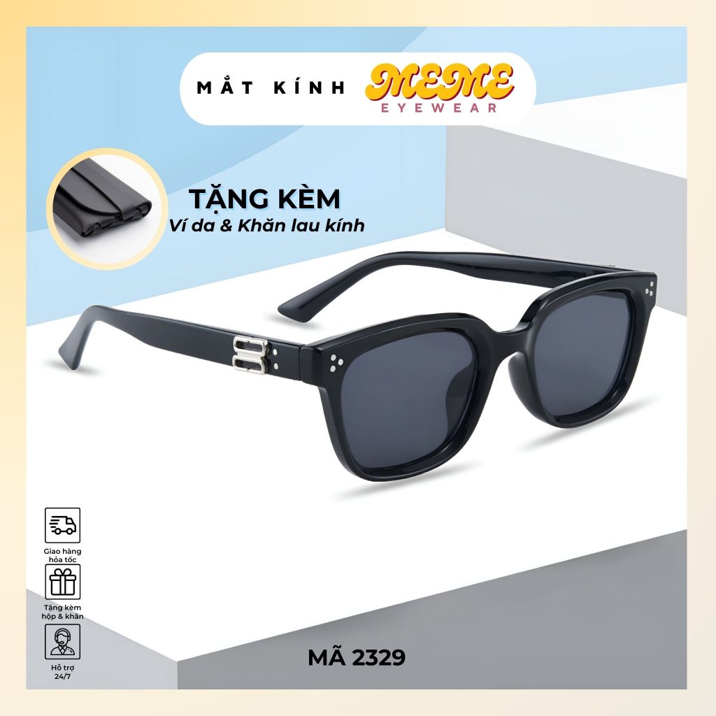Mắt kính râm kính mát nam nữ thời trang cao cấp đơn giản cá tính chống ...