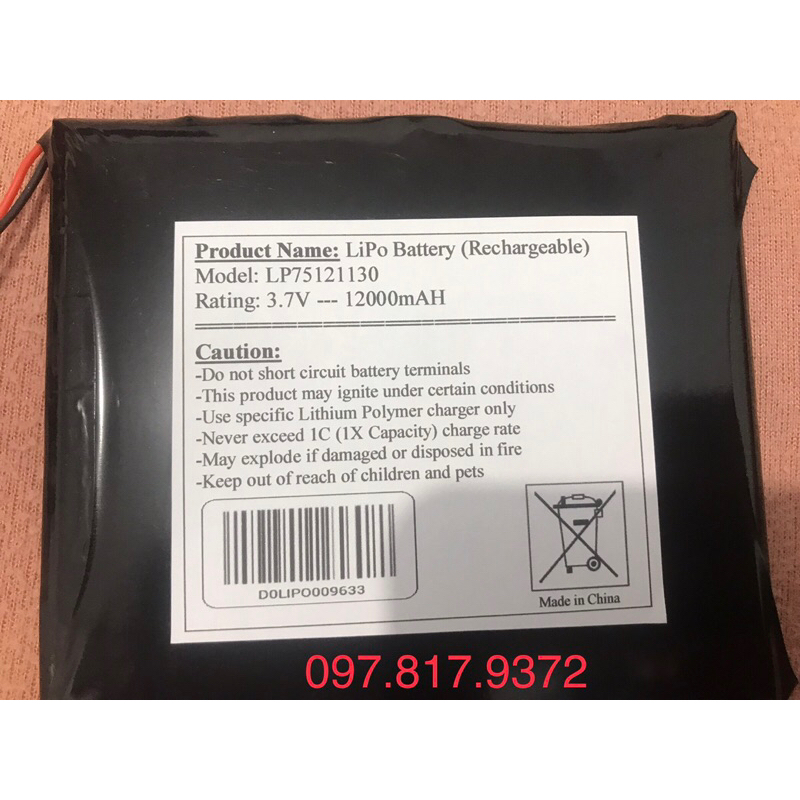 PIN LIPO - PIN MỚI 100% THAY TAB HANET/ARIANG | Shopee Việt Nam