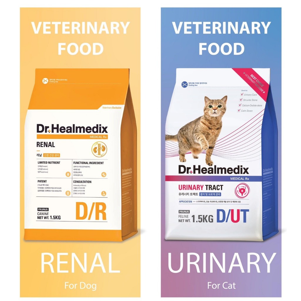 THỨC ĂN HẠT PHÒNG VÀ ĐIỀU TRỊ BỆNH THẬN CHO CHÓ - DR. HEALMEDIX RENAL 1,5kg