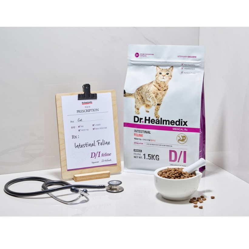 Thức ăn hạt cho mèo DR.HEALMEDIX INTESTINAL FELINE hỗ trợ tiêu hóa & hấp thu kém 1.5Kg