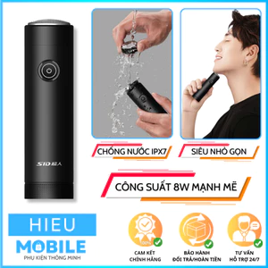 Máy cạo râu SID RS 161 nhỏ gọn bỏ túi du lịch công suất 8W chống nước IPX7 toàn thân dùng pin sạc