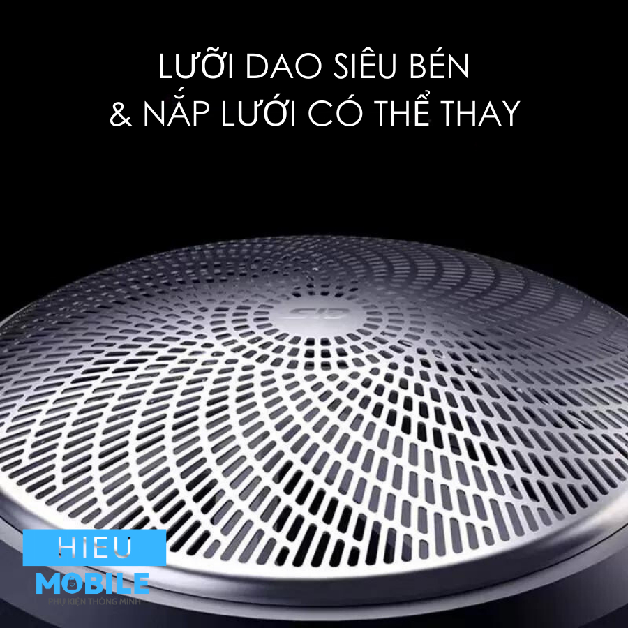 Máy cạo râu SID RS 161 nhỏ gọn bỏ túi du lịch công suất 8W chống nước IPX7 toàn thân dùng pin sạc