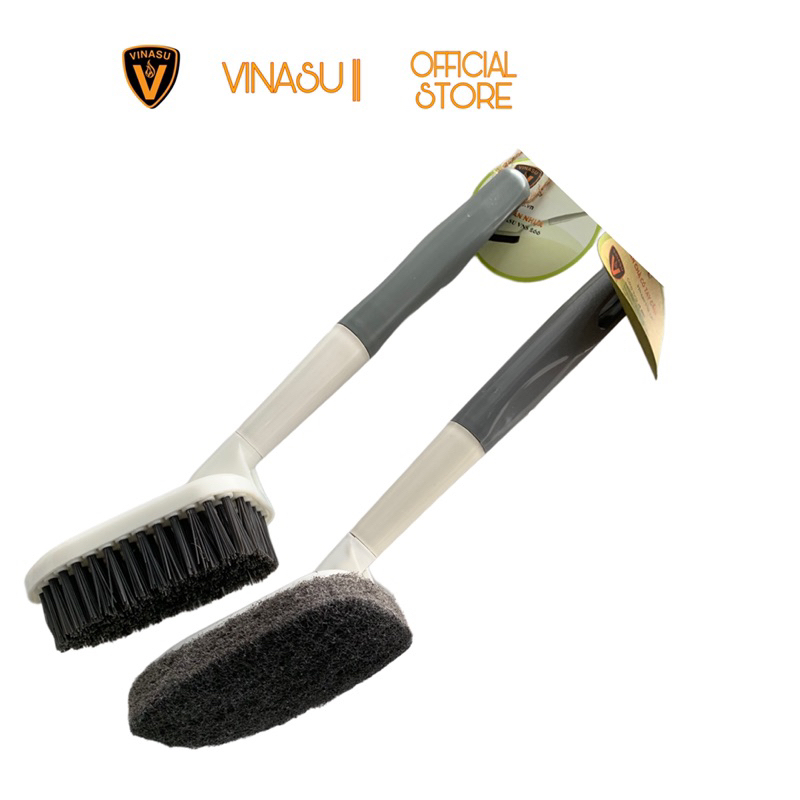 Bàn chải fiber, bàn chải vệ sinh gạch men, bàn chải vệ sinh bếp có tay cầm cán ngắn