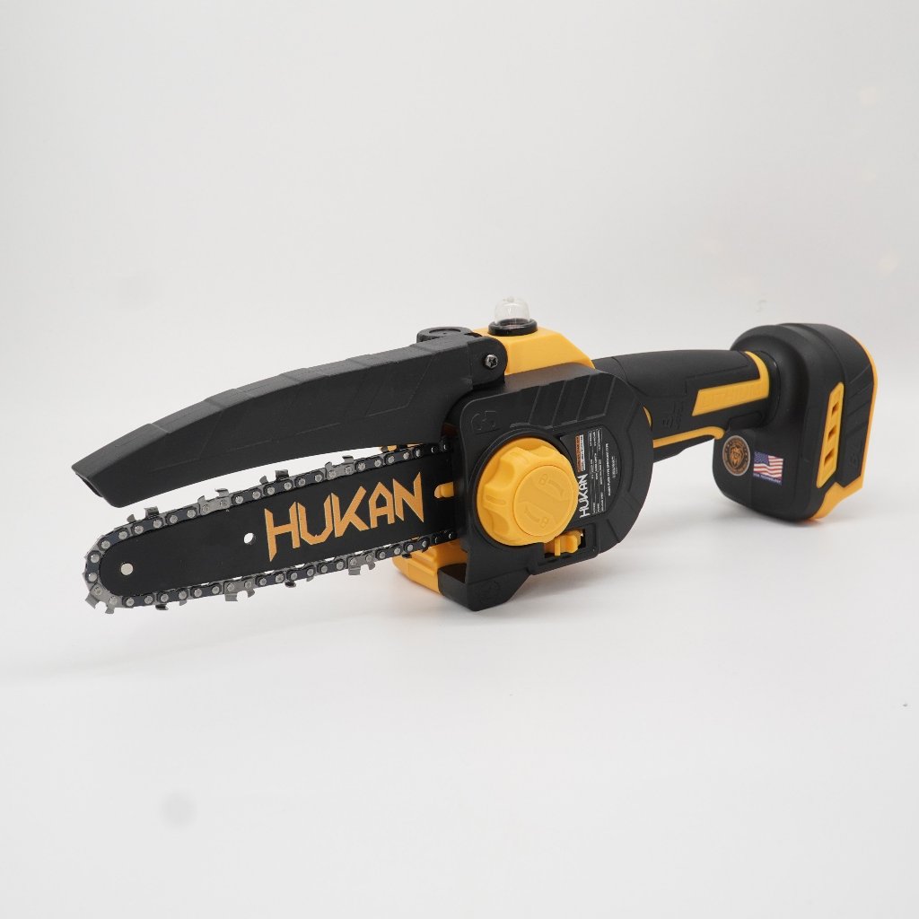 Thân Máy Cưa Xích 6inch HUKAN HM21-G1-CX1106r không chổi than có bình bơm nhớt ( Chưa Pin Sạc )