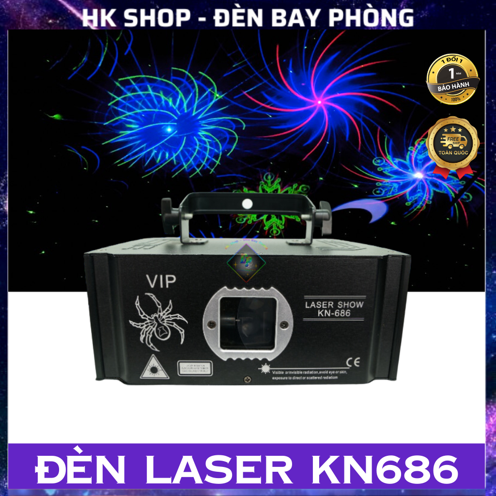 Đèn Laser Bay Phòng KN686 Dùng cho quán bar , pub , karaoke , sân khấu [ Hàng Chính Hãng ]