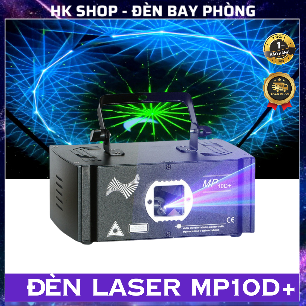 Đèn Laser MP 10D+ Plus Dùng Cho Phòng Karaoke Phòng Bay Phòng Ngủ Đèn Con Vịt Cao Cấp [Hàng Chính Hãng ]