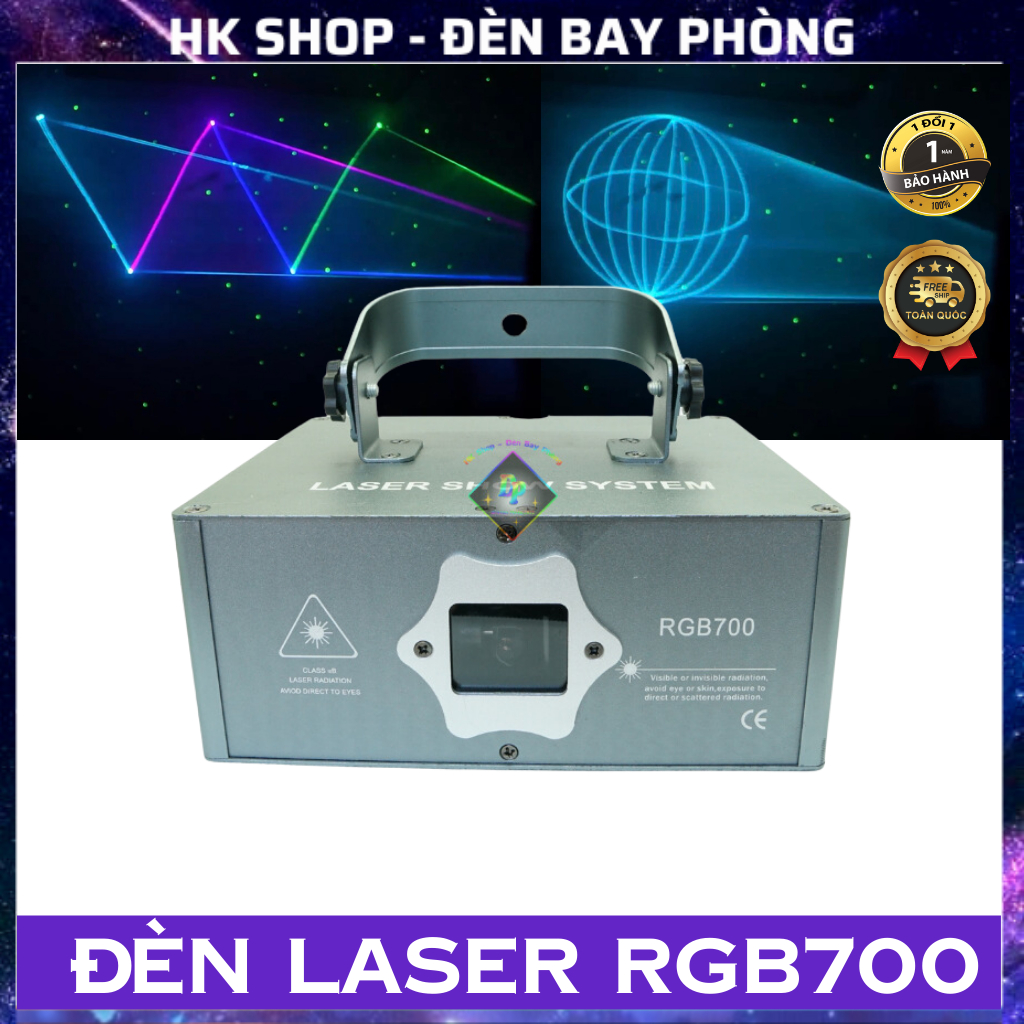 Đèn Laser RGB700 Nhiều Màu , Dùng Cho Phòng Sân Khấu Dùng cho bar pub , karaoke  [Hàng Chính Hãng ]