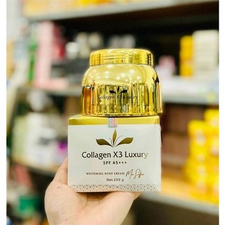 Combo Kem Body và ủ kích trắng Collagen X3 Luxury Mỹ Phẩm Đông Anh Chính Hãng 250G Dưỡng Da Trắng Sáng, Mềm Mịn