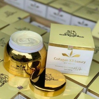 Combo Kem Body và ủ kích trắng Collagen X3 Luxury Mỹ Phẩm Đông Anh Chính Hãng 250G Dưỡng Da Trắng Sáng, Mềm Mịn