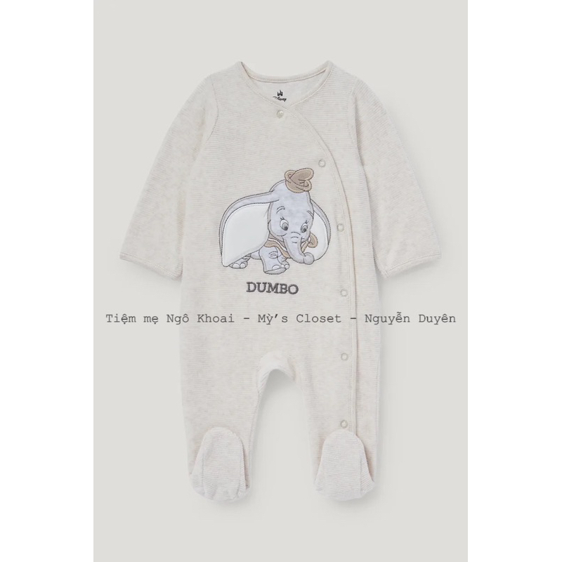 [MD74] C&A Newborn/1M Sleep suit nỉ nhung ấm áp cho bé