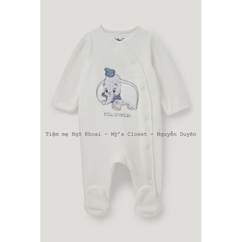 [MD74] C&A Newborn/1M Sleep suit nỉ nhung ấm áp cho bé