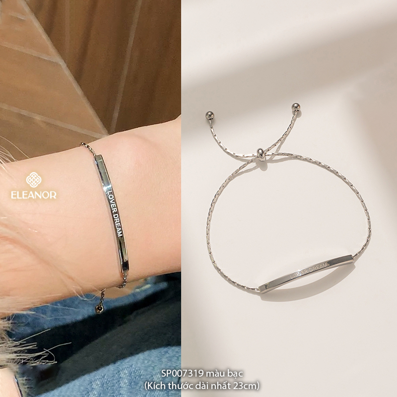 Vòng tay nữ titan Eleanor Accessories đính đá lấp lánh phụ kiện trang sức lắc tay 7319