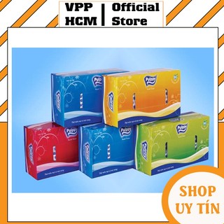 Hộp khăn giấy Pulppy 180 tờ, Khăn giấy lua mịn màng cao cấp