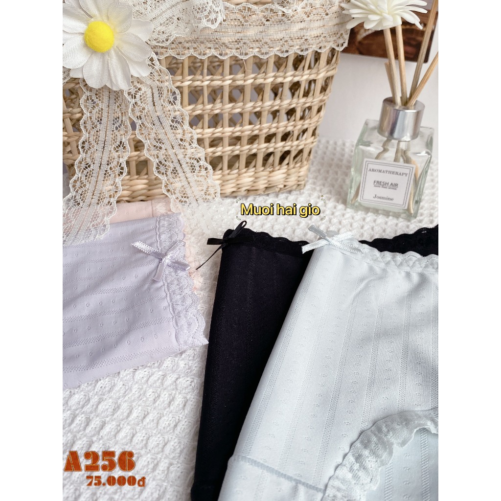 Quần lót nữ cotton mịn freesize, kháng khuẩn khử mùi, thấm hút mồ hôi A256 | THỜI TRANG 12H