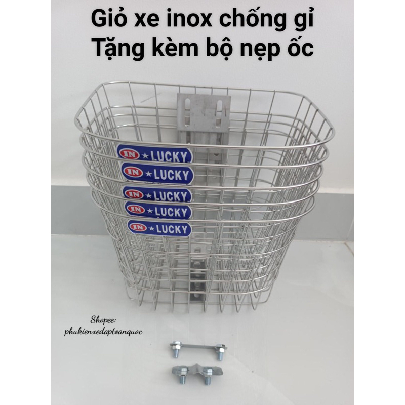 [GIẢM SỐC ] Giỏ xe đạp trẻ em ( giỏ inox siêu bền đẹp) dành cho xe 18 ...