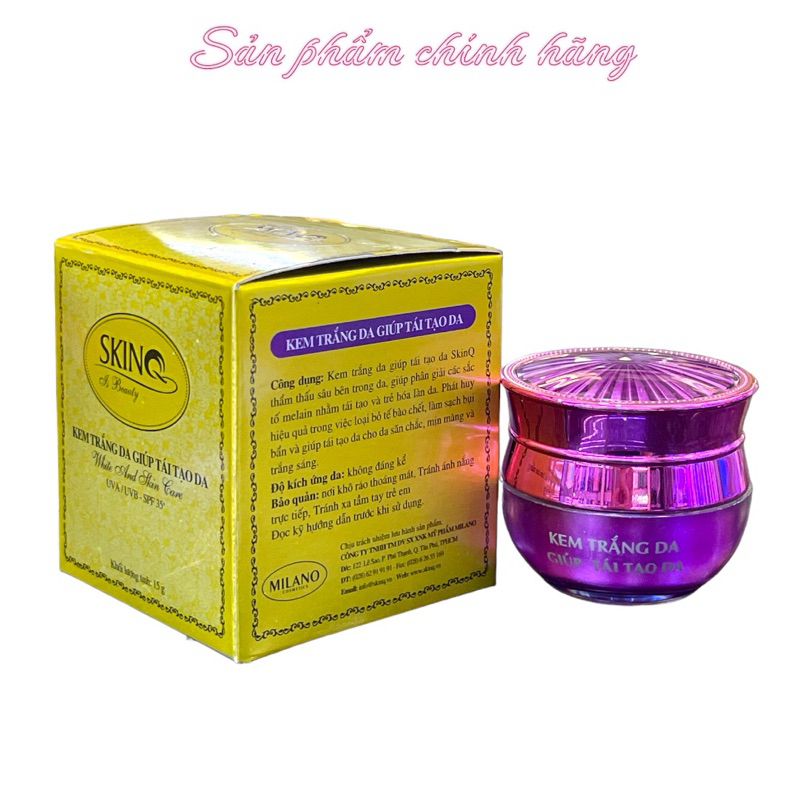 Kem SkinQ Trắng da giúp tái tạo da 15gram