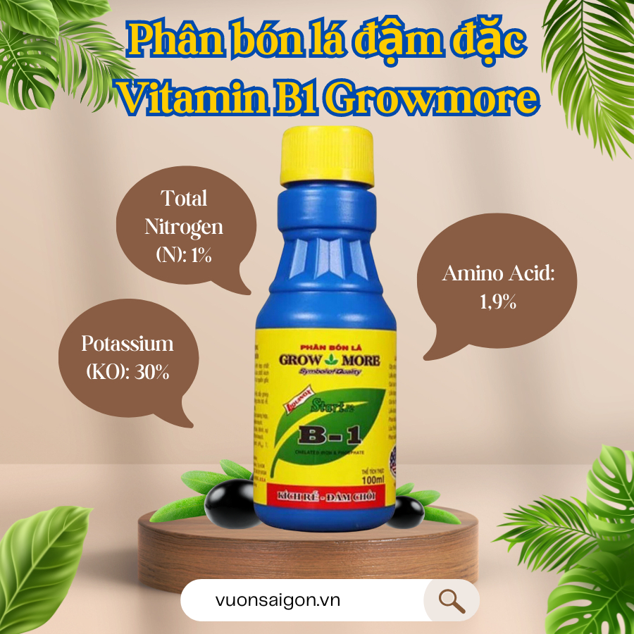 Phân bón lá Star Vitamin B1 Grow More 1
