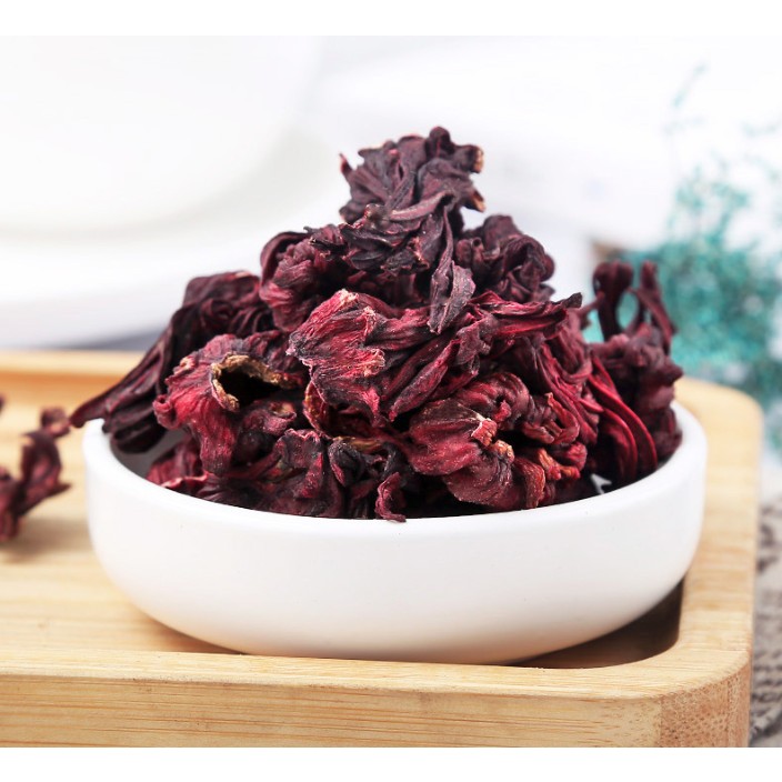 100g Trà Hoa atiso đỏ, bụp giấm nguyên bông hoặc tách cánh giúp detox, thanh nhiệt, giảm nóng trong