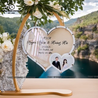 Tổng hợp Tranh Rót Cát ngày cưới - Nghi Lễ Đổ Cát  | THAO WEDDING L2