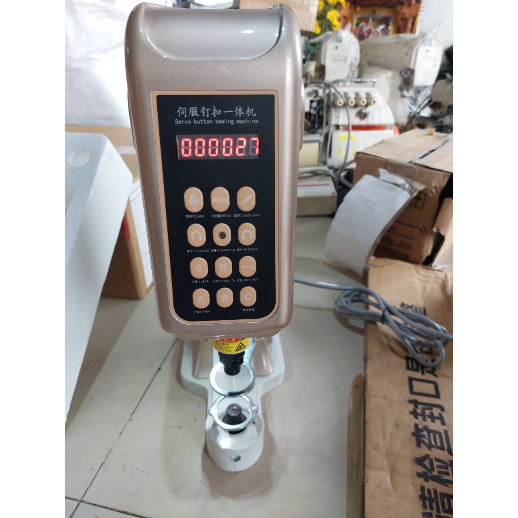 Dập Cúc Điện Tử Santa Có Mắt Dò Chống Dập Tay - Phụ Kiện Ngành May Chính Hãng