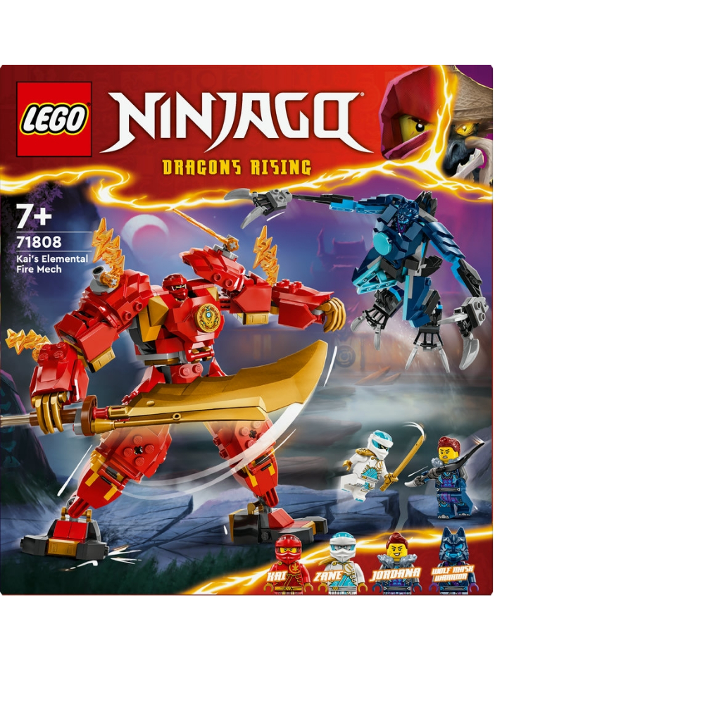 Đồ chơi lắp ráp người máy chiến đấu của Kai - Kai's Elemental Fire Mech ...