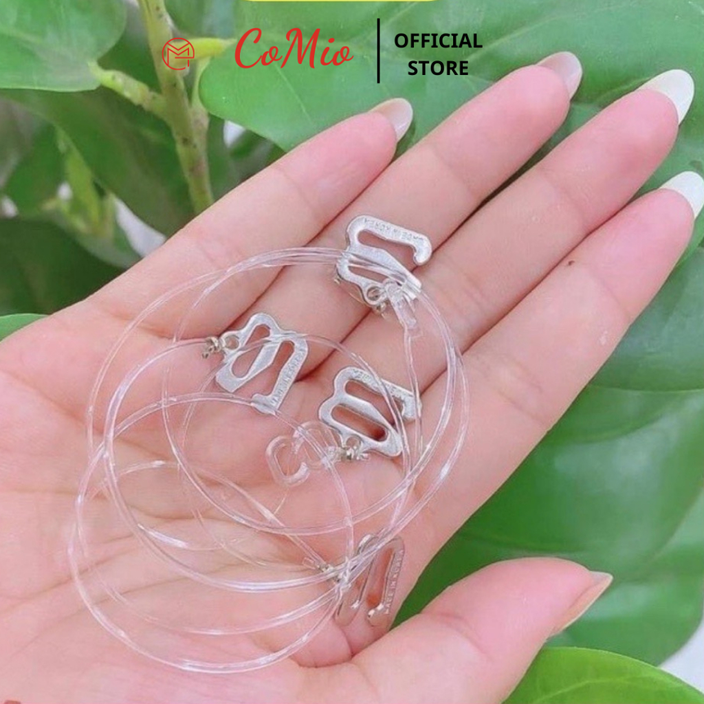 Dây quai trong áo ngực trong suốt sợi bún chống trượt cho nữ CoMio nhựa dẻo dai siêu bền dễ điều chỉnh hàng cao cấp