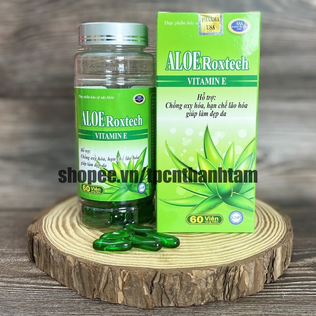 Tinh dầu lô hội Aloe Vera Roxtech bổ sung vitamin e giúp đẹp da, chống ...