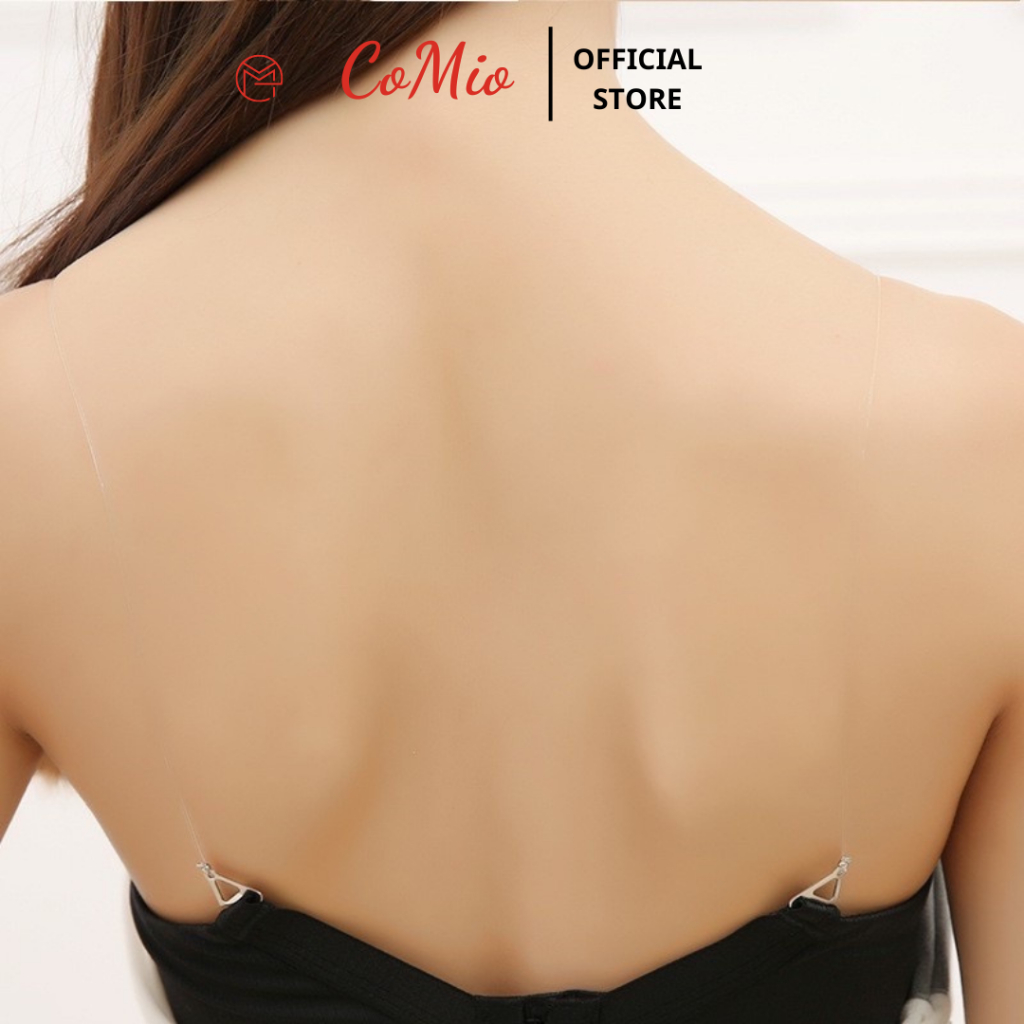 Dây quai trong áo ngực trong suốt sợi bún chống trượt cho nữ CoMio nhựa dẻo dai siêu bền dễ điều chỉnh hàng cao cấp