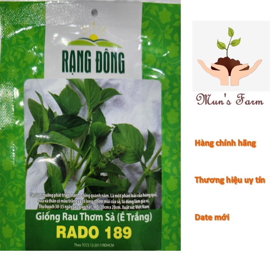 Hạt giống rau sả thơm (é trắng) Rado 189-gói 5g | Shopee Việt Nam