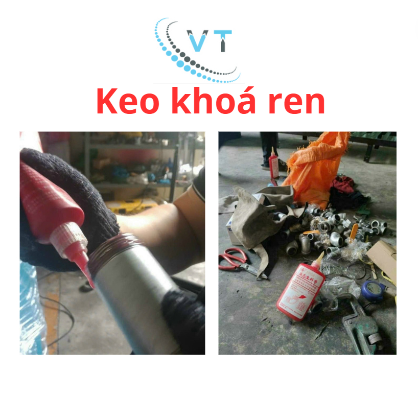 Keo khóa ren (khóa ron) A150 lắp đặt ống PCCC, Khí Nén, Ống Dầu, Khí Gas,...