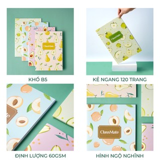Vở Kẻ Ngang CLASSMATE 80/120 Trang Thiết Kế Bìa Cán Vân Chống Nước In Hình Dễ Thương NB5-80-0606/0607