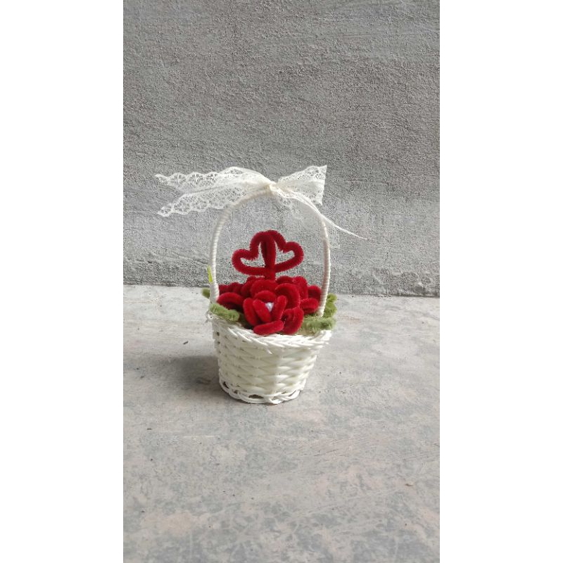 Giỏ hoa mini kẽm nhung | Shopee Việt Nam