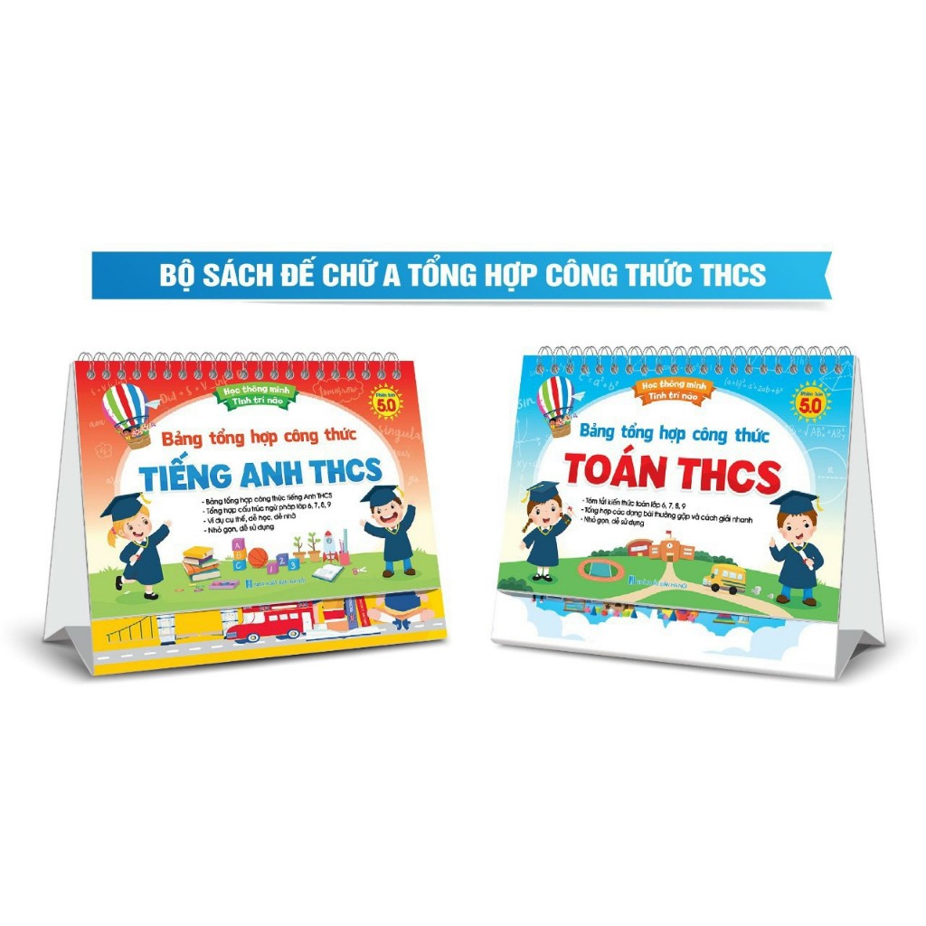 Ảnh Sách - Bảng Tổng Hợp Công Thức Toán THCS - Phiên Bản 5.0 2