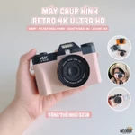 [Tặng thẻ nhớ] Máy Chụp Hình Retro 48MP Quay phim 4K WiFi  - giả lập màu phim, quay video slow-mo lens wide by Meober — ảnh 3