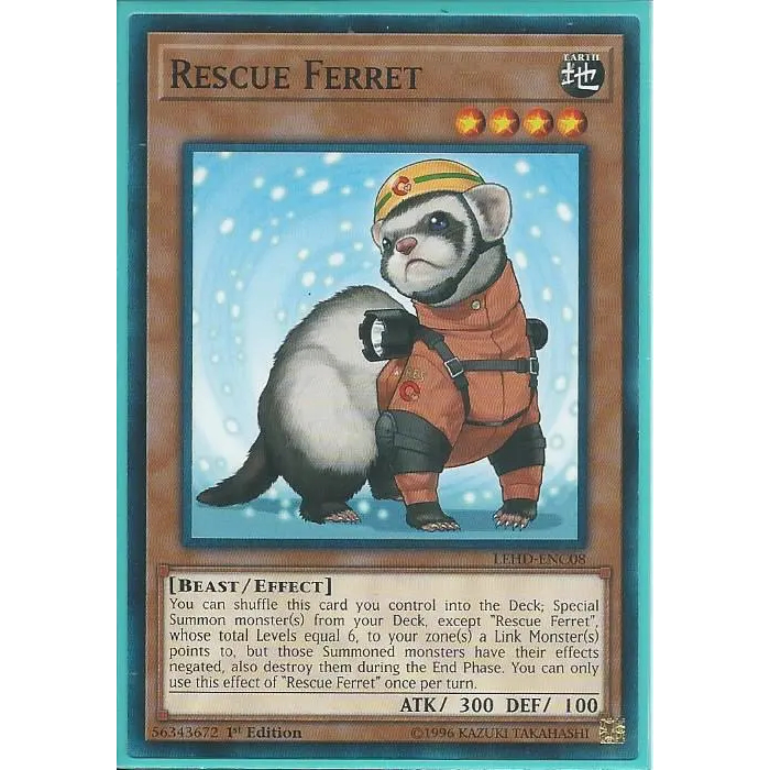 [NTYC] Thẻ bài Yu-Gi-Oh Tiếng Anh TCG - LEHD-ENC08 Rescue Ferret ...